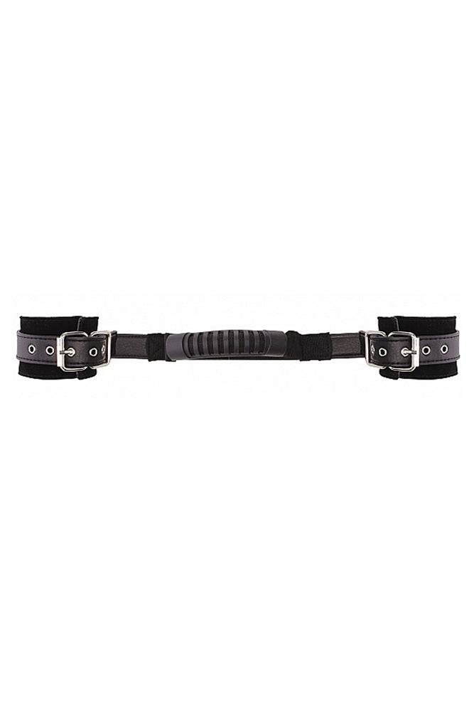 Ouch by Shots Toys - Adjustable Leather Handcuffs - Black - Stag Shop
