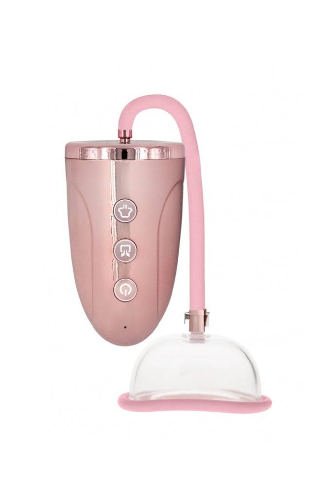 Shots Toys - Pumped - Rechargeable Pussy Pump - Rose Gold - Stag Shop
