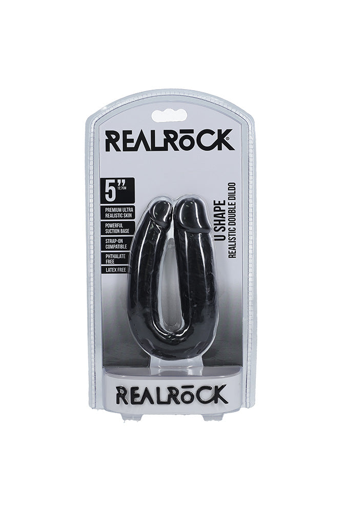 Shots Toys - RealRock - U Shaped Double Penetration Dildo - Various Sizes & Colors
