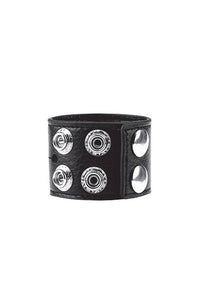 Thumbnail for Electric Eel - Blue Line - 1.5 inch Cock Ring With Ball Strap - Black - Stag Shop