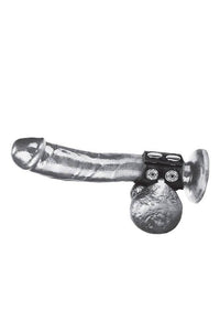 Thumbnail for Electric Eel - Blue Line - 1.5 inch Cock Ring With Ball Strap - Black - Stag Shop