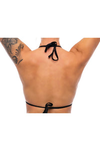Thumbnail for Bodyzone - Skinny Triangle Tie Up Bikini Top - Assorted Colours - Stag Shop