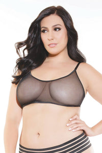 Thumbnail for Coquette - 187X - Mesh Bralette - Black - OS/XL - Stag Shop