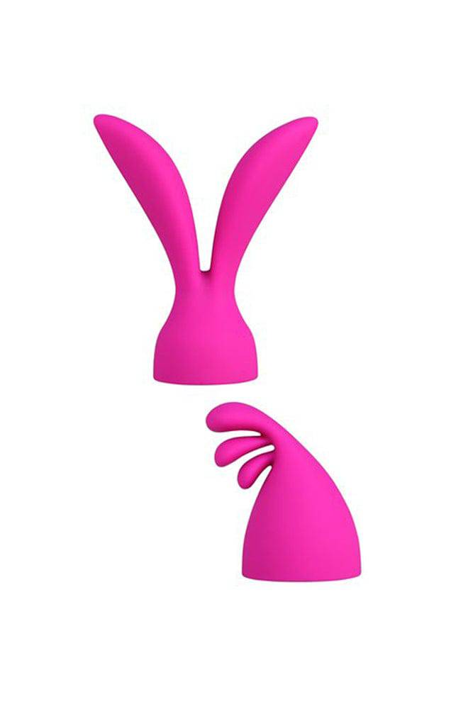 Palmpower - Palm Pleasure - Massager Attachment Set - 2 PC - Pink - Stag Shop