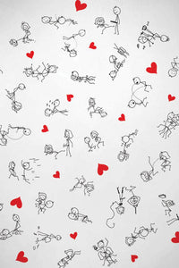 Thumbnail for Little Genie - Candyprints - Dirty Stick Figure Latex Balloons - 8 Pack - Stag Shop