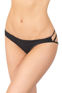 Thumbnail for Coquette - 3683 - Crotchless Panty - Black/Red - Stag Shop
