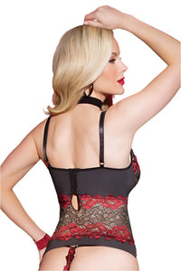Thumbnail for Coquette - 3804 - Bustier - Black/Red - Stag Shop