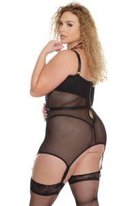 Thumbnail for Coquette - 3836 - Bustier - Black/Lilac - Stag Shop