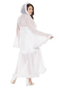 Thumbnail for Coquette - 3880 - Full Length Robe - White - OS - Stag Shop