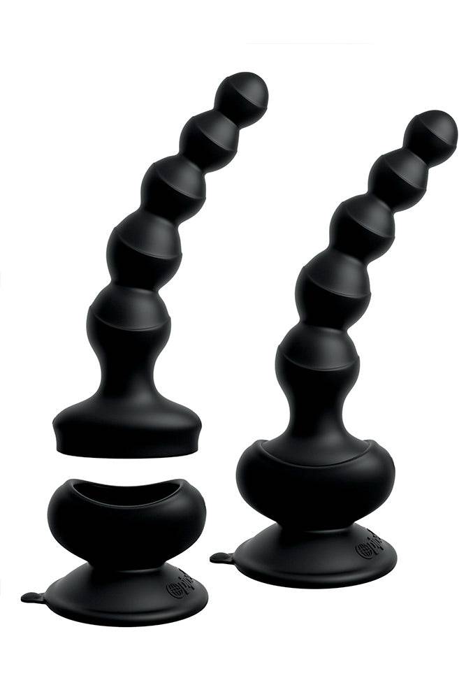 Pipedream - 3Some - Wall Banger Beads Anal Beads - Black - Stag Shop