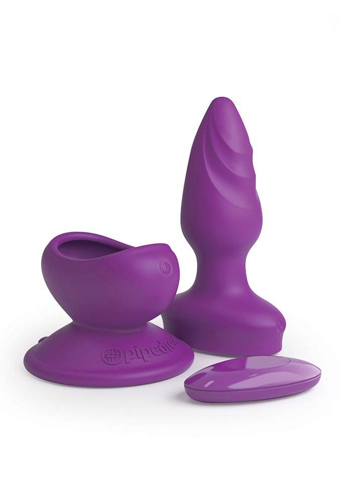 Pipedream - 3Some - Wall Banger Butt Plug - Purple - Stag Shop
