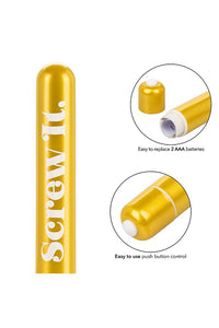 Thumbnail for Cal Exotics - Naughty Bits - Screw It Bullet Vibrator - Stag Shop