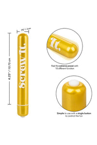 Thumbnail for Cal Exotics - Naughty Bits - Screw It Bullet Vibrator - Stag Shop