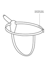Thumbnail for Ouch by Shots - Adjustable Silicone Strap-On - Black - Stag Shop
