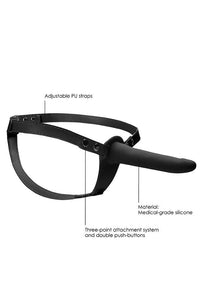 Thumbnail for Ouch by Shots - Adjustable Silicone Strap-On - Black - Stag Shop