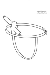 Thumbnail for Ouch by Shots - Double Adjustable Silicone Strap-On - Black - Stag Shop