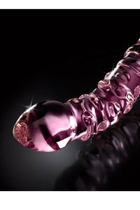 Thumbnail for Pipedream - Icicles - No. 55 - Double Ended Textured Glass Dildo - Pink - Stag Shop