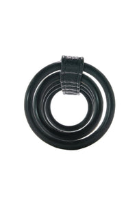Thumbnail for Electric Eel - Blue Line - 5 Ring Rubber Gates Of Hell Cock Cage With Lead - Stag Shop