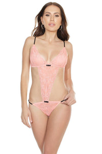 Thumbnail for Coquette - 7090 - Teddy - Pink/Black - OS - Stag Shop