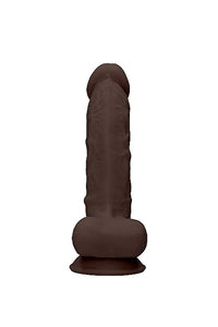 Thumbnail for Shots Toys - Real Rock - 7 Inch Dual Density Dildo w/ Balls - Brown - Stag Shop