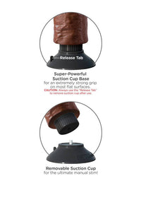 Thumbnail for Pipedream - King Cock - Vibrating Realistic Cock - 7 inch - Brown - Stag Shop