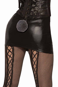 Thumbnail for Forum Novelties - Midnight Menagerie Sequined Bunny Tail - Black/Silver - Stag Shop