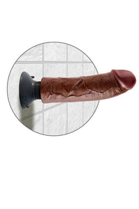 Thumbnail for Pipedream - King Cock - Vibrating Realistic Cock - 8 inch - Brown - Stag Shop