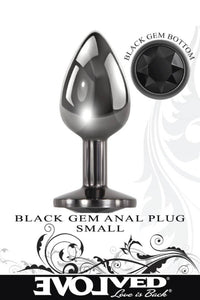 Thumbnail for Evolved - Black Gem Anal Plug - Small - Stag Shop