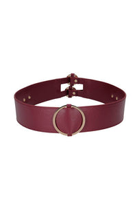 Thumbnail for Ouch by Shots Toys - Halo - Waist Belt - Burgundy - L/XL - Stag Shop