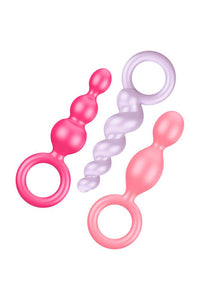 Thumbnail for Satisfyer - Booty Call3-Piece Plug Set - Multicolour - Stag Shop