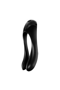 Thumbnail for Satisfyer - Candy Cane - Silicone Finger Vibrator - Black - Stag Shop