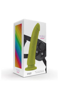 Thumbnail for Nobu - Rainbow - DG21 - Dildo & Strap-on Harness Set - 9 Inch - Turtle Green - Stag Shop