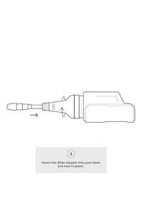 Thumbnail for Kiiroo - Keon - Dildo Adapter - Black - Stag Shop