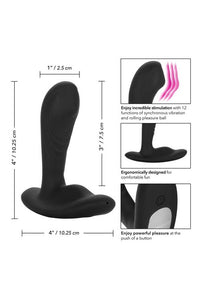 Thumbnail for Cal Exotics - Eclipse - Tapered Roller Ball Anal Probe - Black - Stag Shop