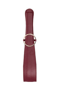 Thumbnail for Ouch by Shots Toys - Halo - Belt Flogger - Burgundy - Stag Shop