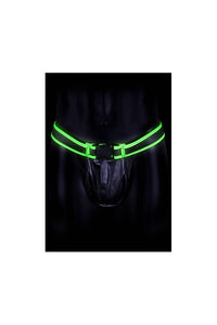 Thumbnail for Ouch by Shots Toys - Glow - Buckle Jock Strap Style #2- Glow in the Dark