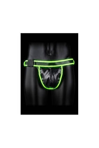 Thumbnail for Ouch by Shots Toys - Glow - Buckle Jock Strap Style #1- Glow in the Dark