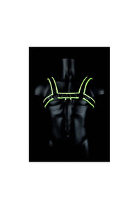 Thumbnail for Ouch by Shots Toys - Glow - Bulldog Chest Harness - Glow in the Dark