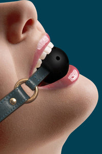 Thumbnail for Ouch by Shots Toys - Halo - Breathable Ball Gag - Green - Stag Shop