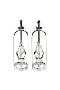Thumbnail for XR Brands - Master Series - Stainless Steel Clover - Clamp Nipple Stretcher - Stag Shop