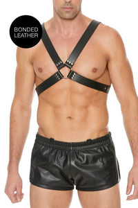 Thumbnail for Ouch by Shots Toys - Buckle Chest Harness - Black - OSL - Stag Shop