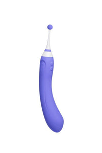 Thumbnail for Lovense - Hyphy Bluetooth Dual-End High Frequency Silicone Vibrator - Purple - Stag Shop