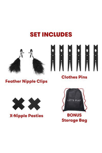 Thumbnail for Electric Eel - Lux Fetish - Sensory Experience With Wartenberg Pinwheel 7PC Bedspreader Set - Stag Shop