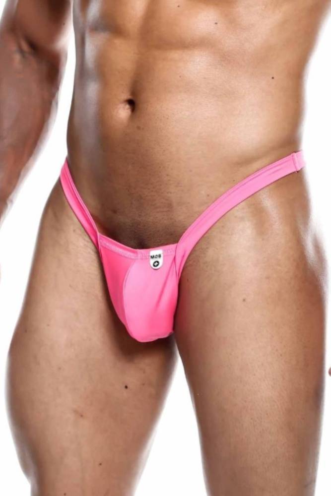 MaleBasics - Y Buns Thong - Hot Pink - Stag Shop