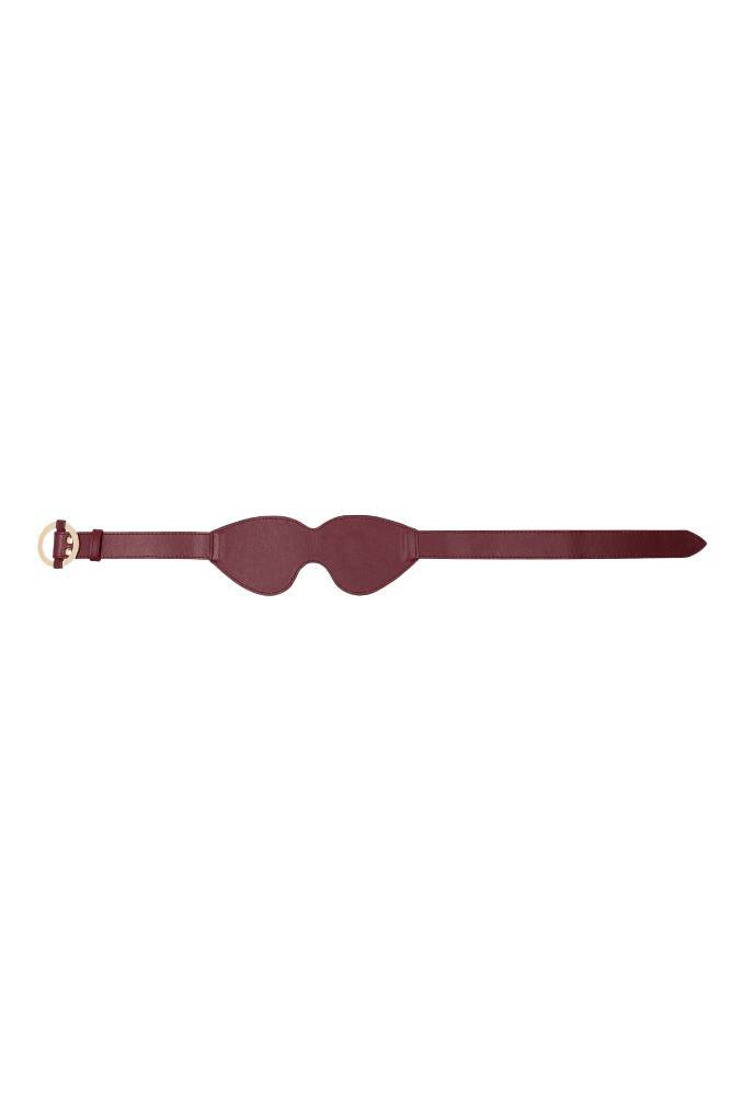 Ouch by Shots Toys - Halo - Eye Mask - Burgundy - Stag Shop