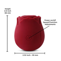 Thumbnail for NS Novelties - INYA - The Rose Air Pleasure Vibrator - Rose Red - Stag Shop