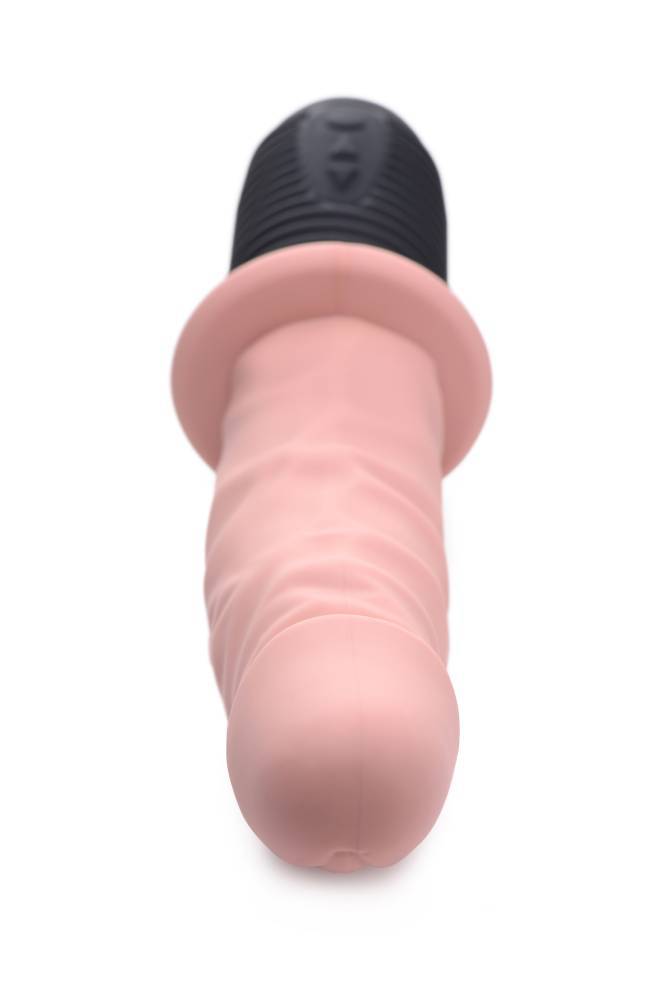 XR Brands - Power Pounder Vibrating and Thrusting Silicone Dildo - Stag Shop