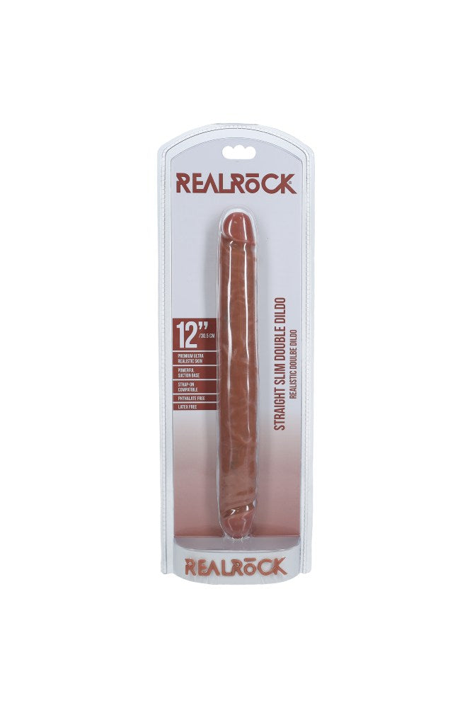 Shots Toys - RealRock - Slim Double Ended Dong - Various Sizes & Colors