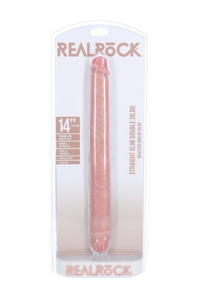 Shots Toys - RealRock - Slim Double Ended Dong - Various Sizes & Colors