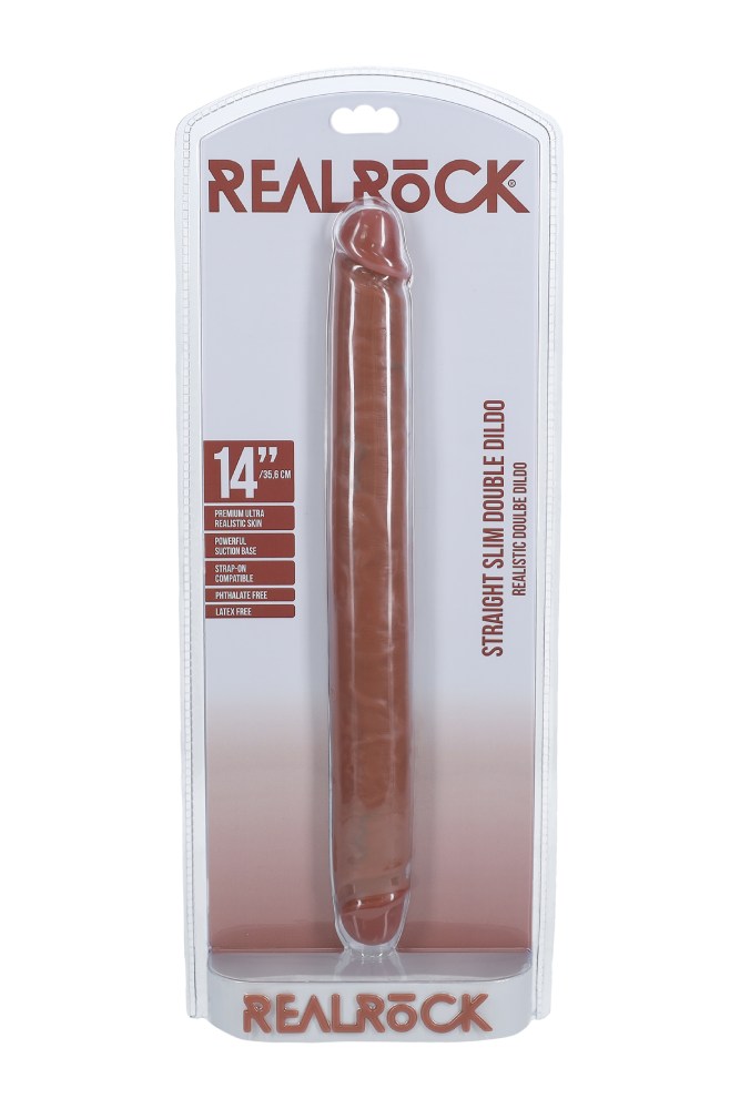 Shots Toys - RealRock - Slim Double Ended Dong - Various Sizes & Colors